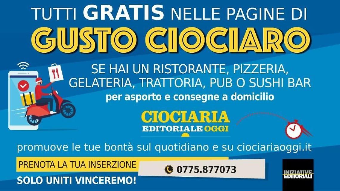 Gusto ciociaro  Frosinone elenco locali con servizio d'asporto e consegna a domicilio