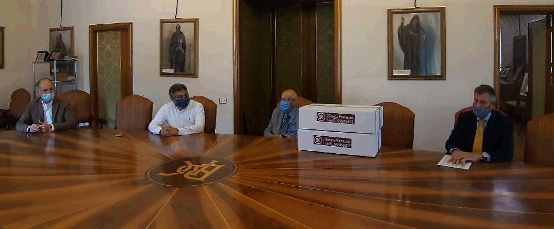Cassino, la donazione della BpC: ben 330 pacchi al Comune