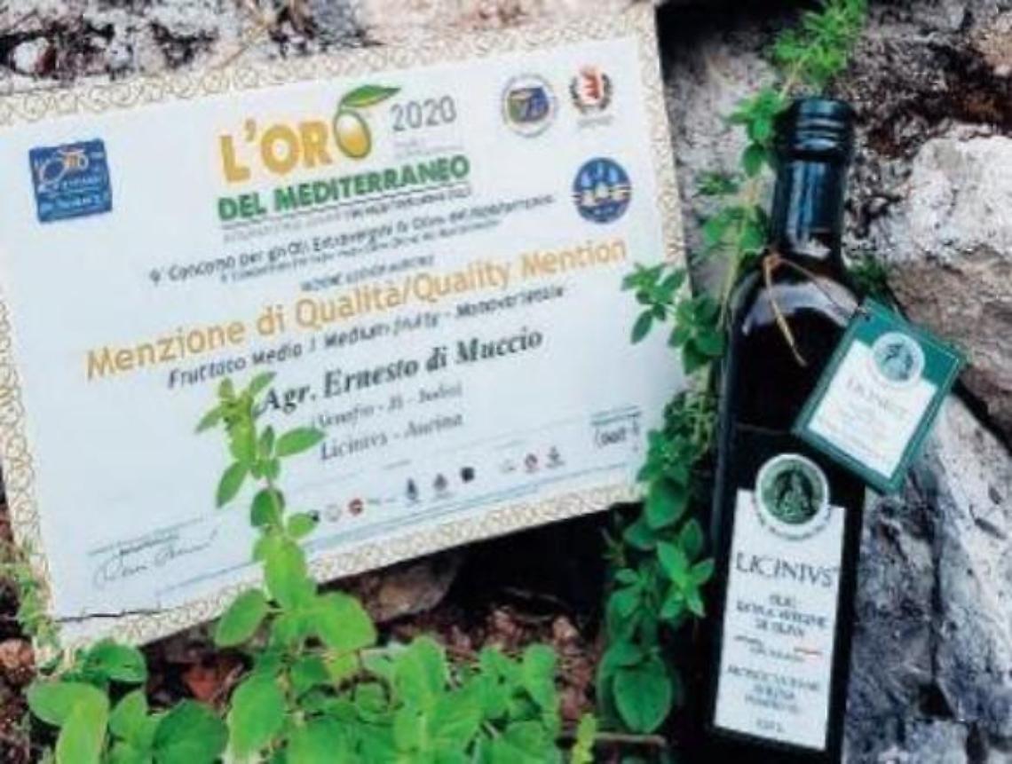 Il cassinate Di Muccio conquista l'oro d'Italia. L'olio Licinivs incassa 2 premi