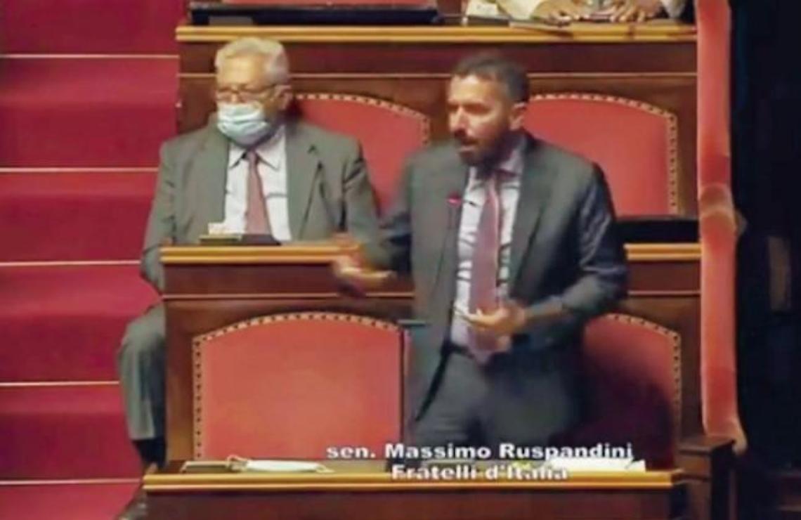 Il senatore Ruspandini attacca il Governo in aula: "Tante parole e zero fatti"