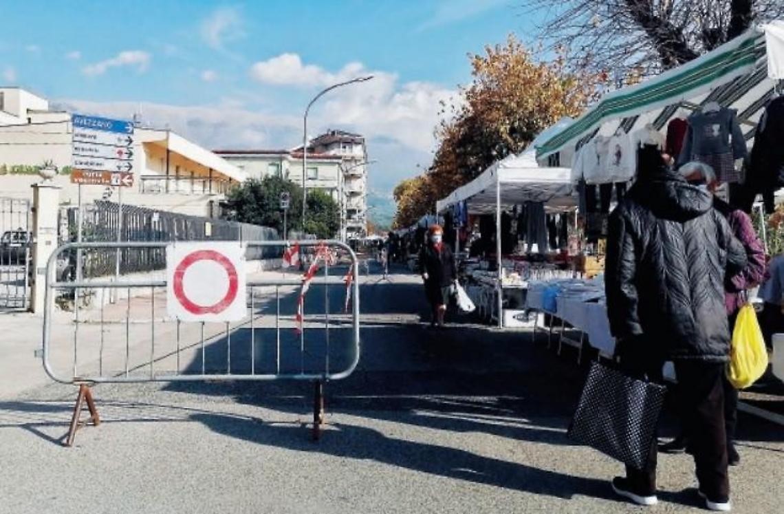 Sora, mercato in versione Covid: poca gente e più controlli