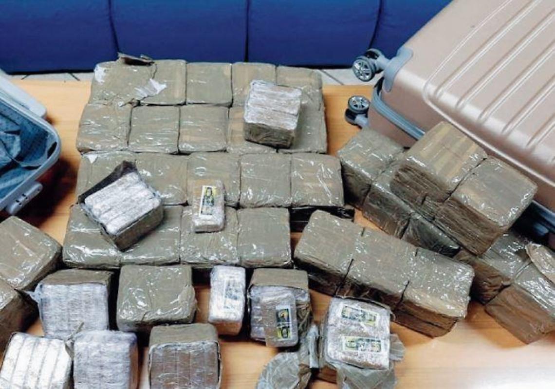 Beccati nella capitale con 40 chili di hashish: arrestati due ciociari