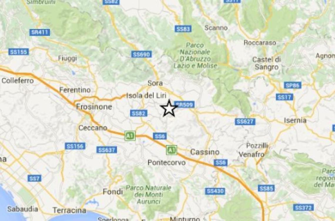 Scossa di terremoto di magnitudo 2.9: epicentro in Ciociaria