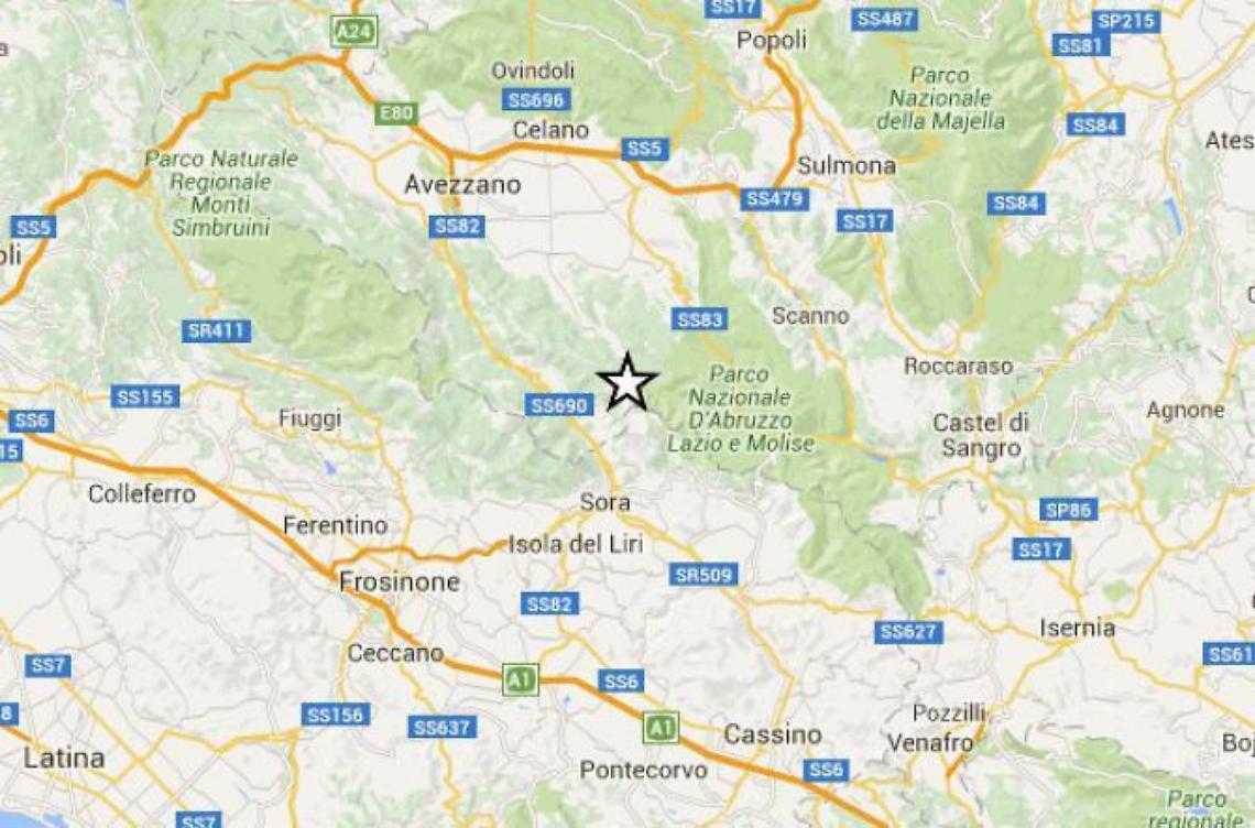 Sciame sismico tra il Sorano e l'Abruzzo: cinque leggere scosse nelle ultime ore 