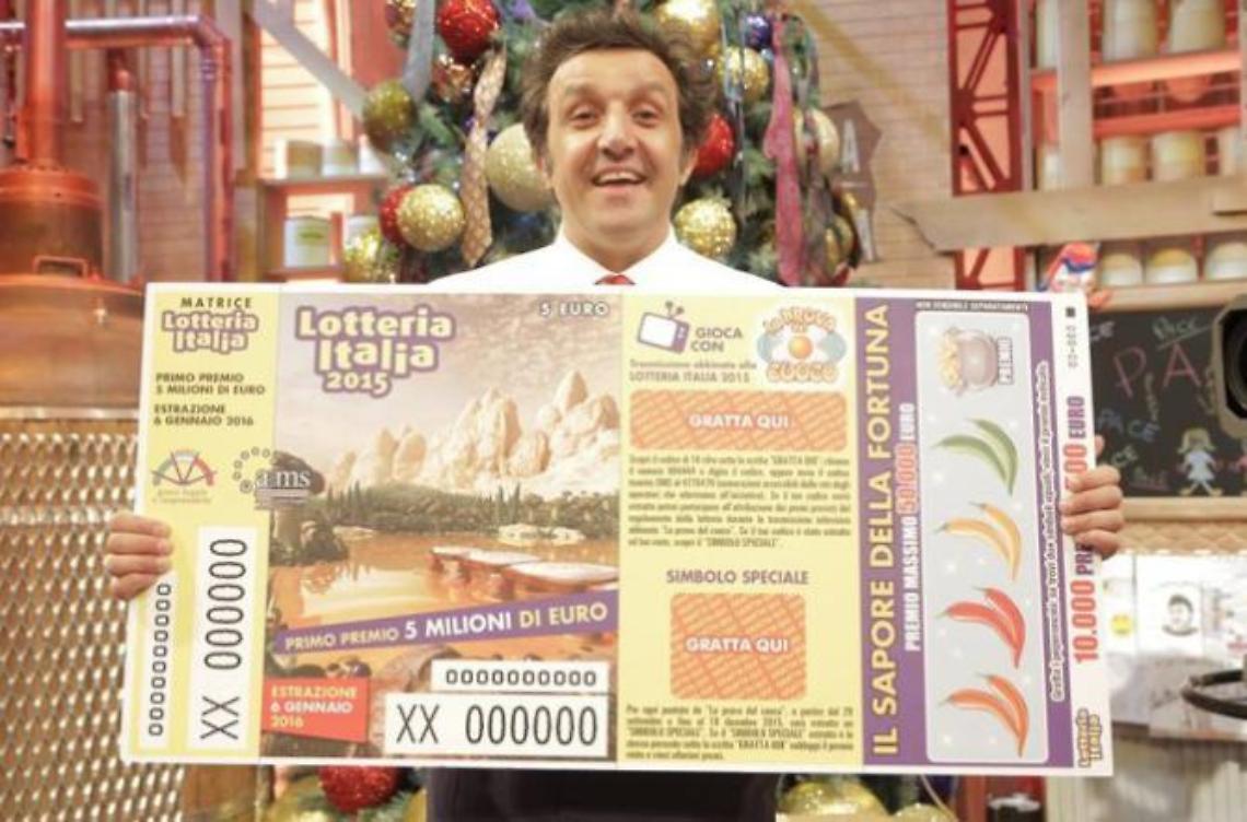 Lotteria Italia: svelato il biglietto da 2 milioni di euro