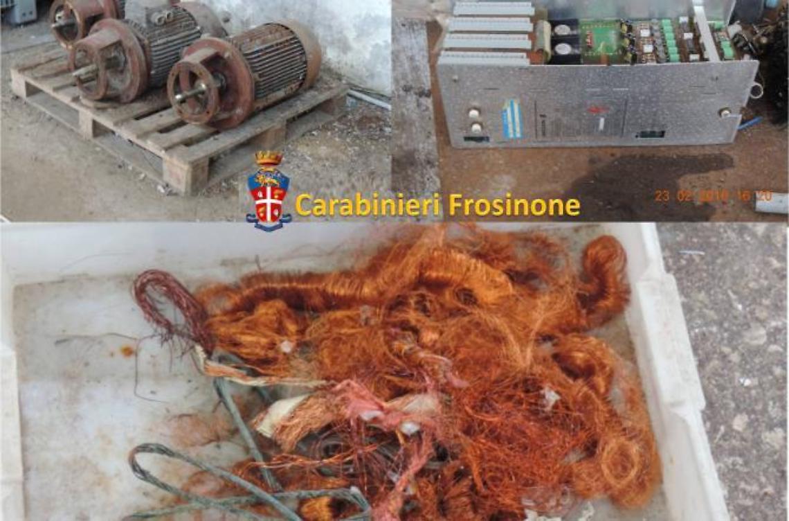 Pensionati e ladri di rame: in tre sorpresi in un capannone e arrestati 