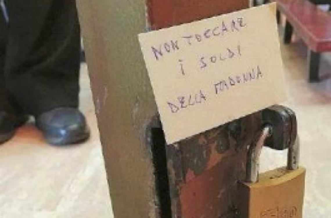 Arrestato il ladro di offerte sacre: bloccato sul fatto dai carabinieri