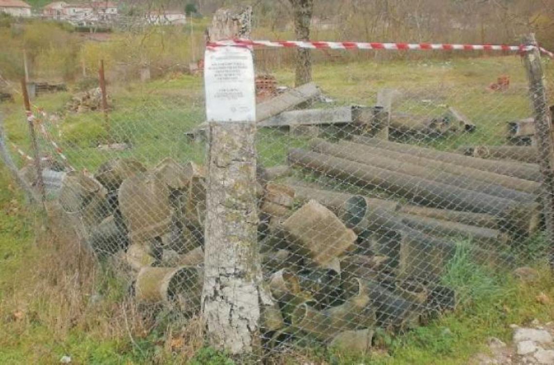 Discarica di amianto <br>sequestrata e dimenticata