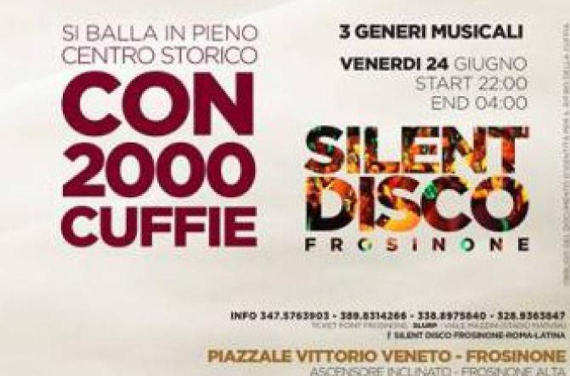 Tutti pronti a ballare con la "Silent disco", manifestazione in programma venerdì