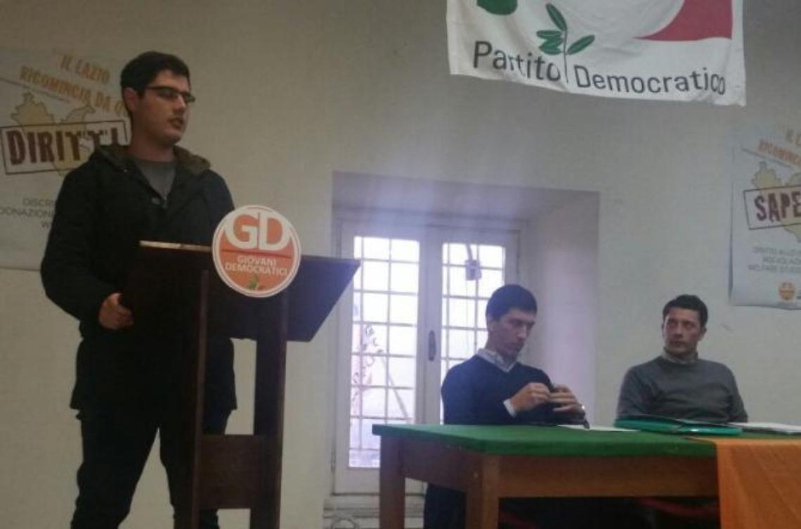 Direzione provinciale giovani democratici: delega al lavoro per Andrea Valenti Martinez 