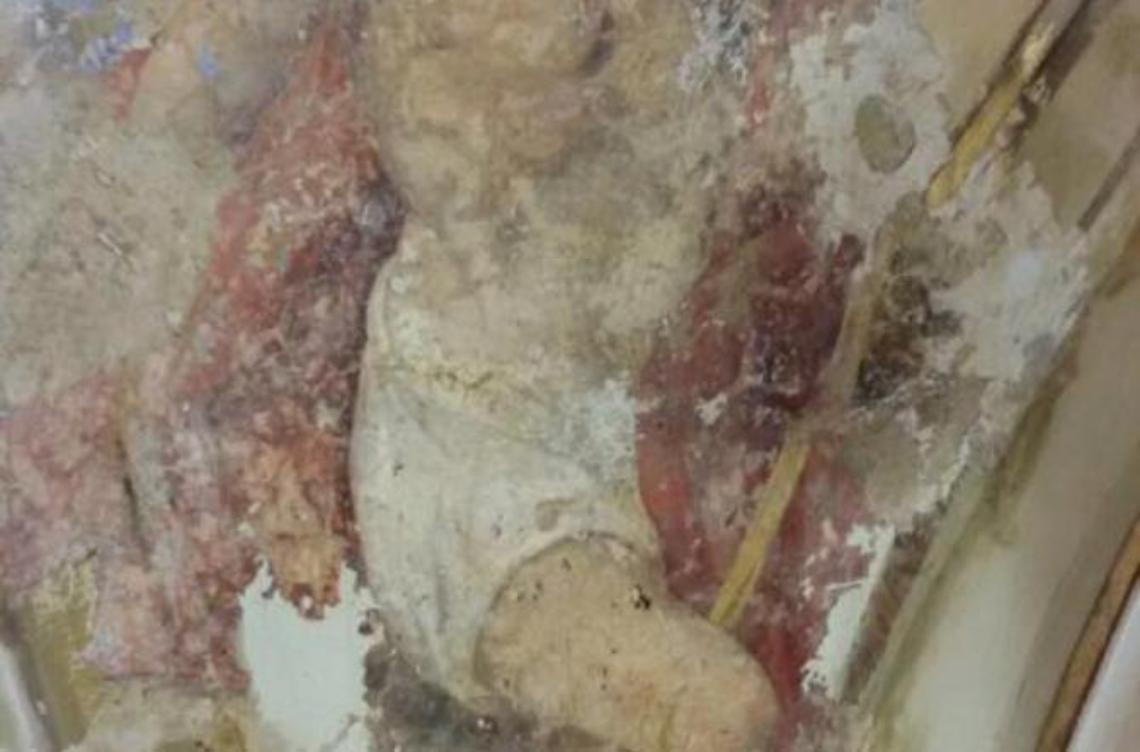 Nella basilica della patrona riaffiora un affresco del 1500 di San Girolamo 