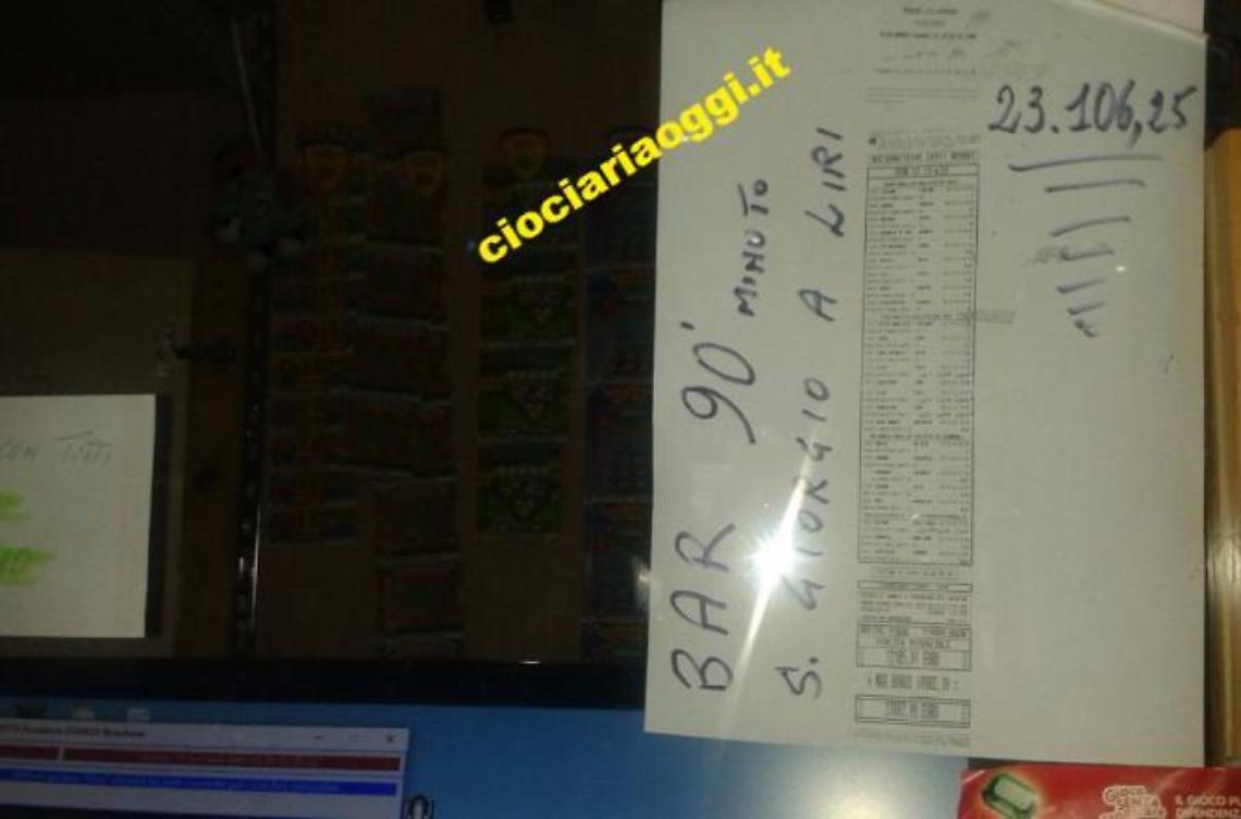 Con 10 euro ne porta a casa oltre 23.000: grande vincita a San Giorgio a Liri