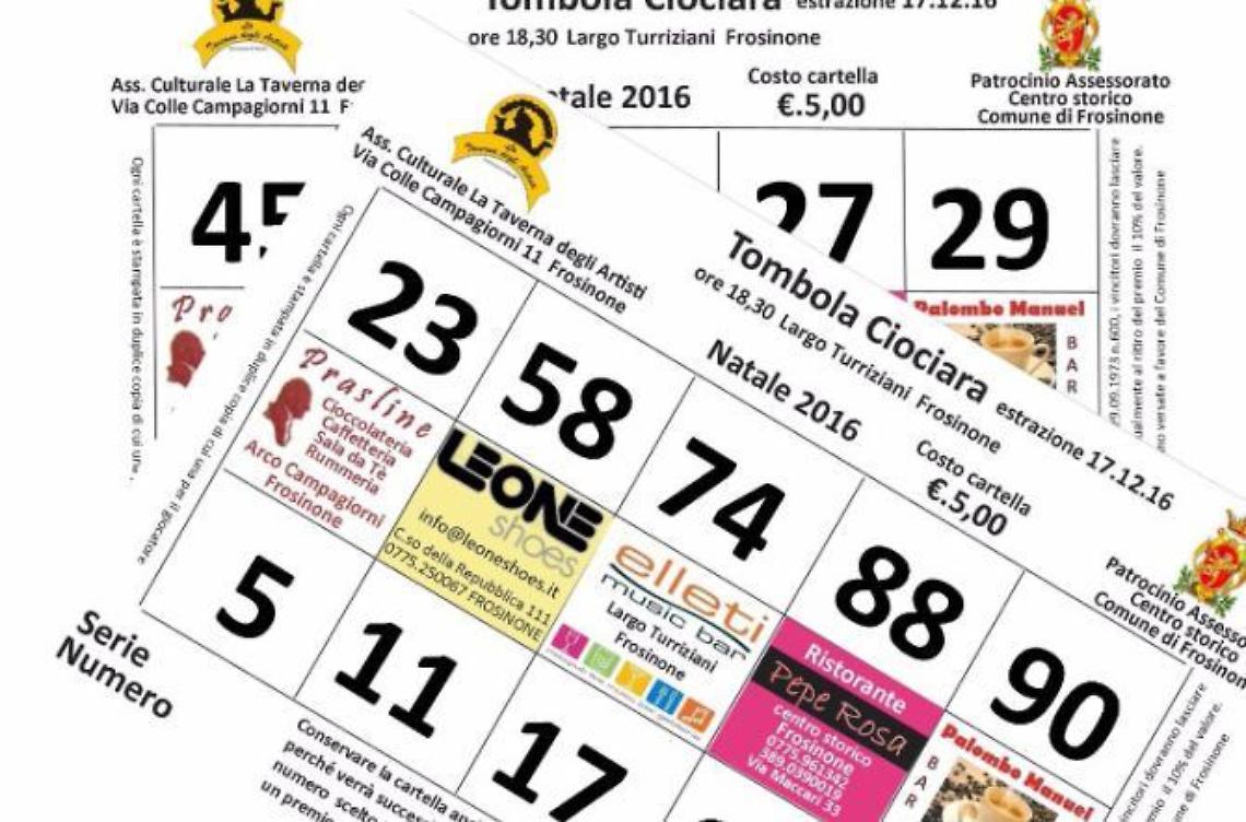 Già in vendita le cartelle per l'attesa "Tombola Ciociara".
Foto:  Luisa Nieddu