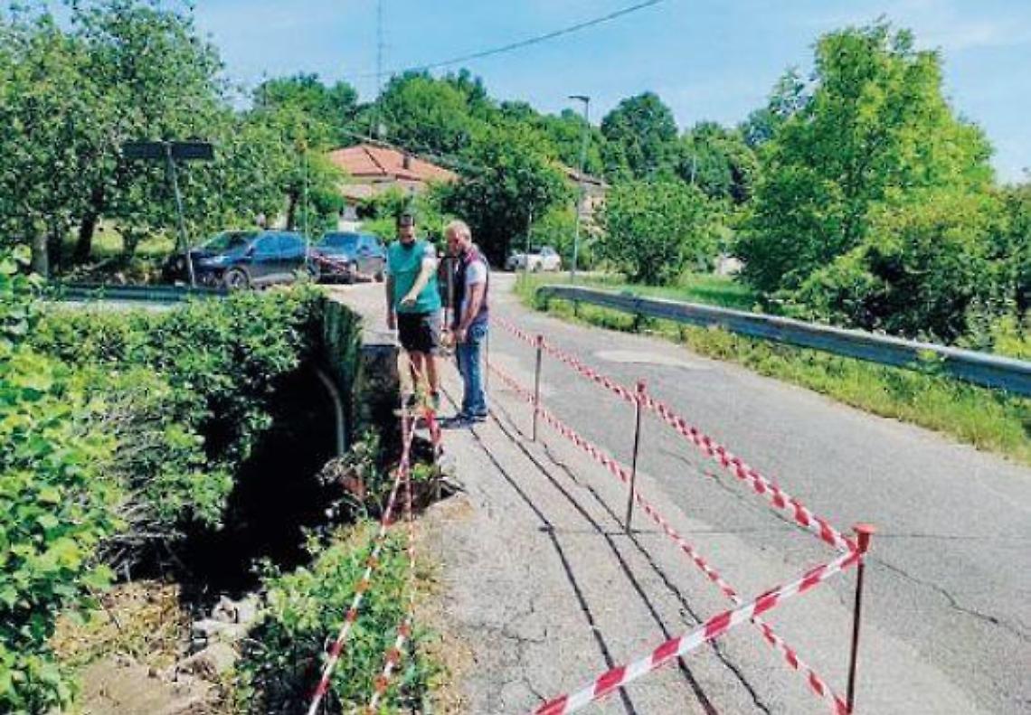 Patrica, parapetto del ponte caduto: sopralluogo in località Tufo Varaccani