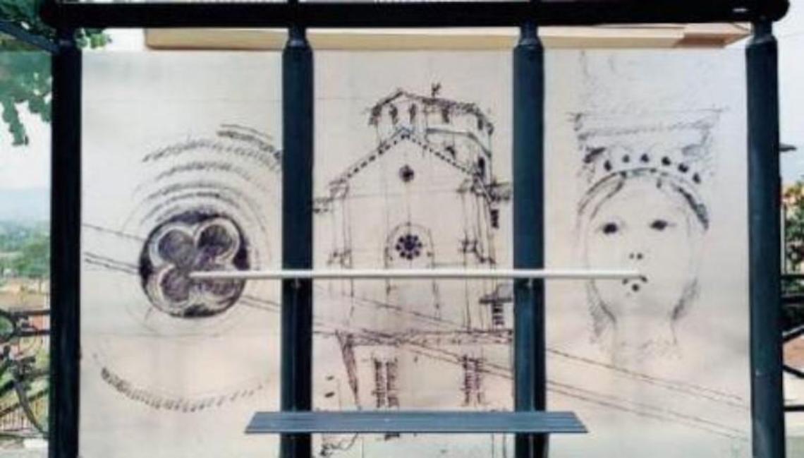 Ferentino, ecco le nuove pensiline con i disegni dei monumenti