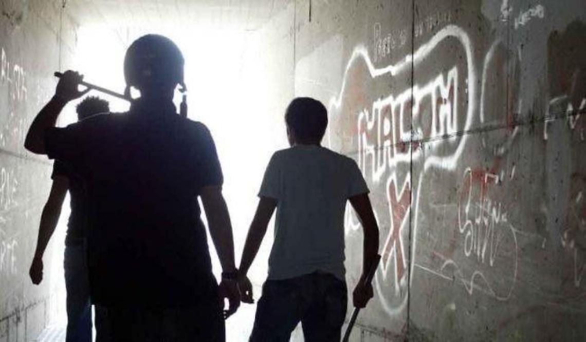 Vandali in azione: muri imbrattati, bagni rotti e tombino fognario...senza coperchio