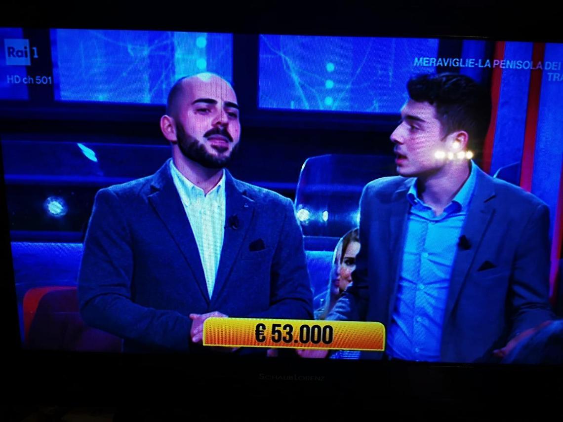 Due fratelli isolani a 'I Soliti Ignoti': Andrea e Ludovico vincono 53mila euro