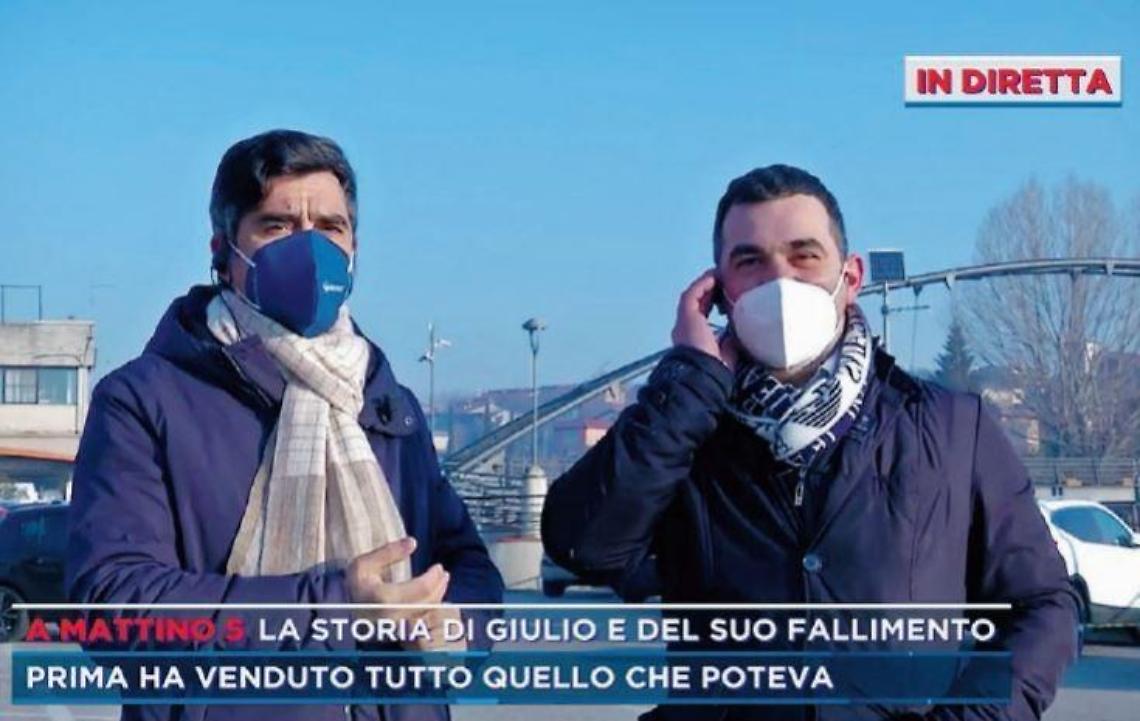 Fallito per la pandemia: il ristoratore ciociaro Giulio si racconta a “Mattino 5”