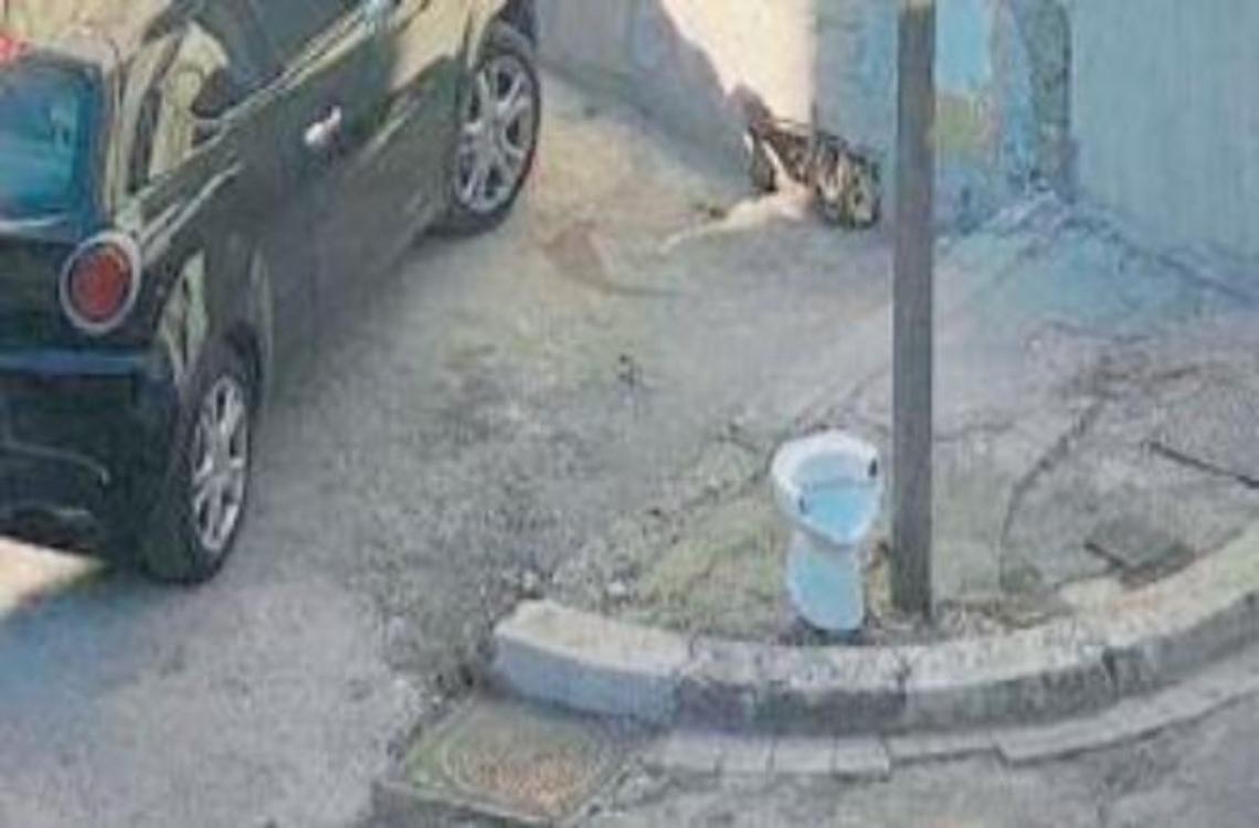 Degrado in centro: spunta un gabinetto tra la concattedrale e le sorgenti del Gari