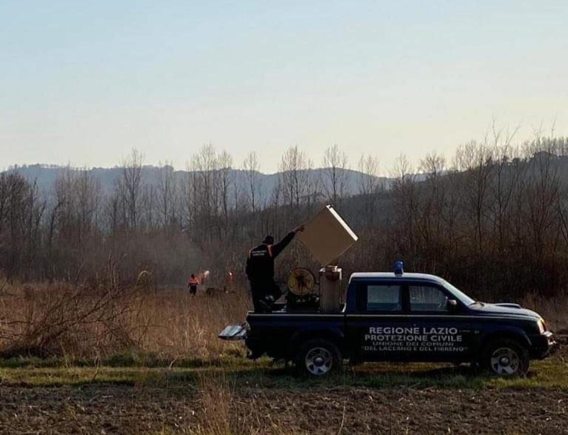 Incendio divampa in Valcomino, macchina dei soccorsi in azione