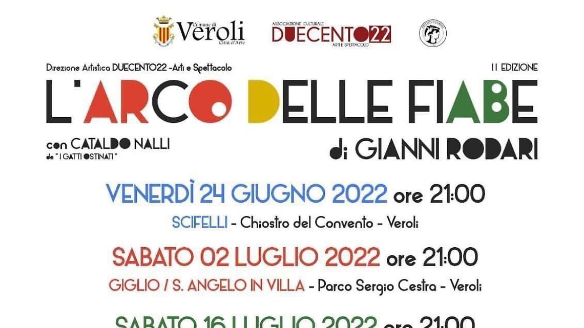 Torna "L'arco delle fiabe" con i racconti di Gianni Rodari: tutti gli appuntamenti