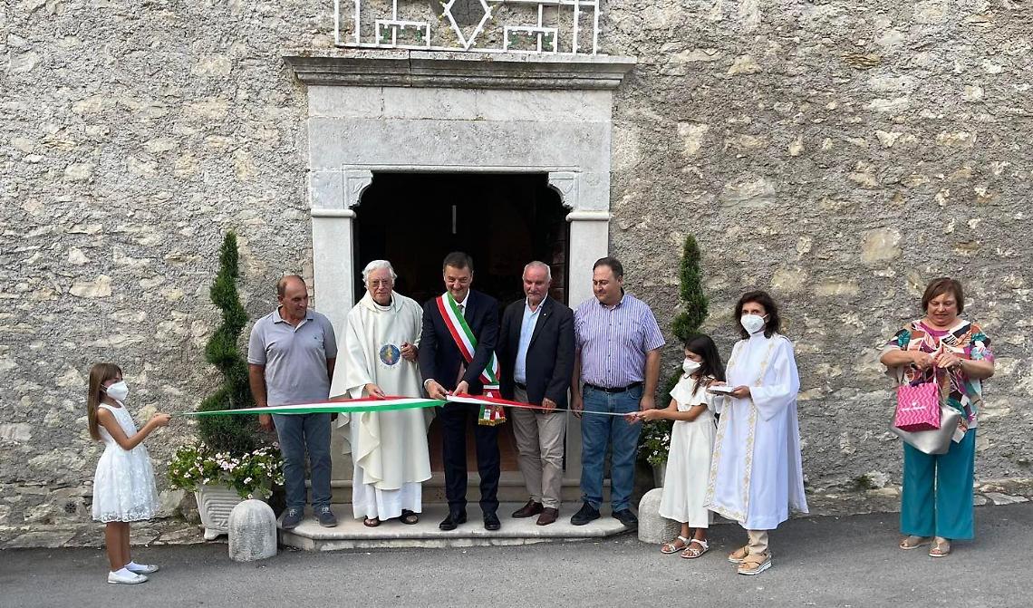 Restaurati gli affreschi, la chiesa riapre. La cerimonia di inaugurazione