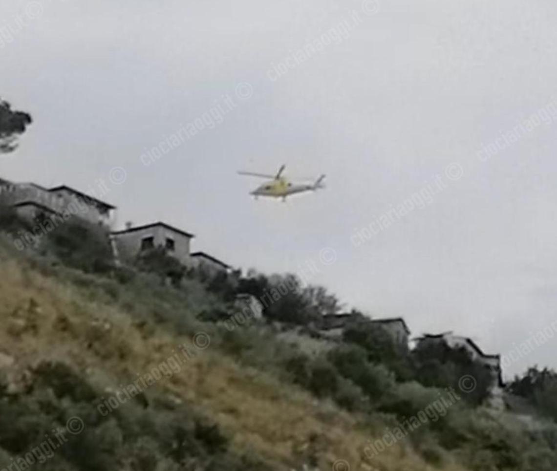 Atterrata eliambulanza, turista trasportata in codice rosso