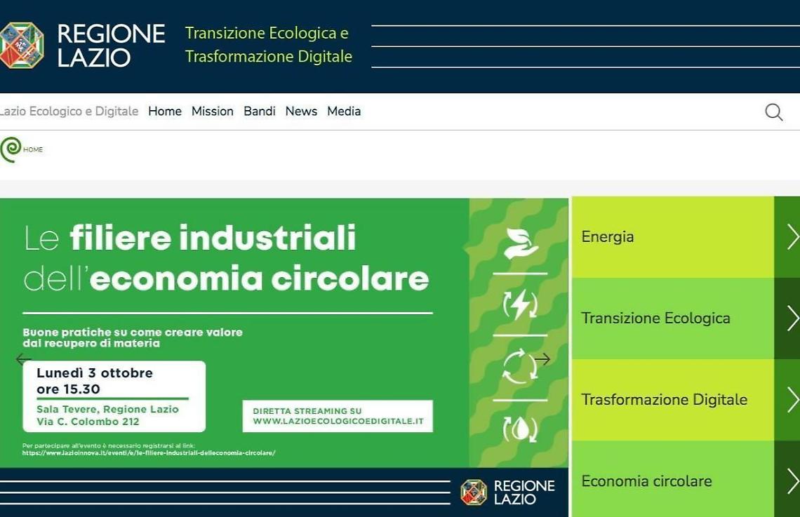 Transizione ecologica: c'è il sito. Informazioni, novità e dirette streaming