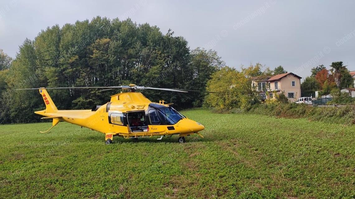 Cade dall'ulivo e finisce in una scarpata. Trasportato a Roma in elicottero