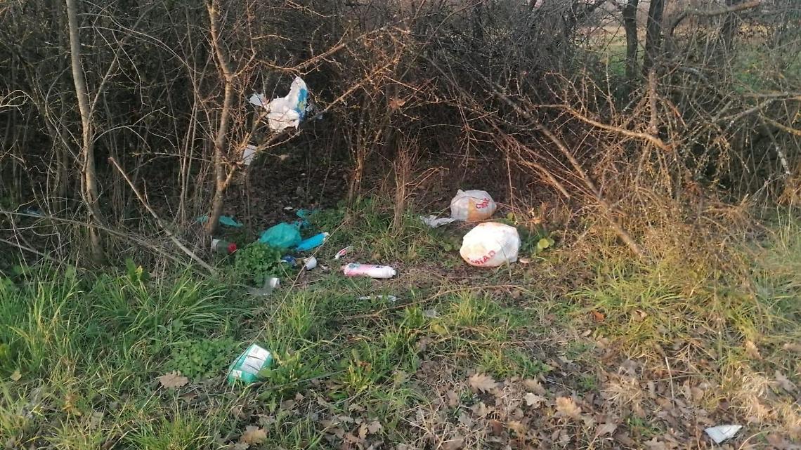 Rifiuti lungo le strade. C'è chi li lancia dalle auto