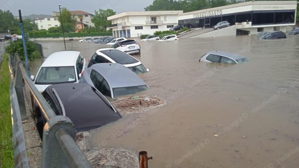 terenzio auto arce maltempo