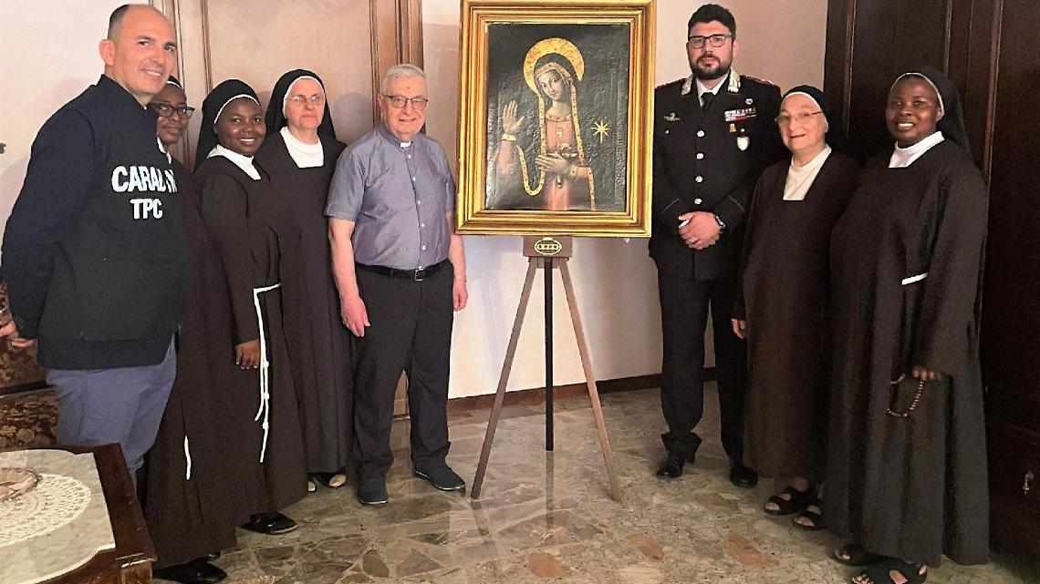 Dipinto rubato restituito alla diocesi. Era in vendita su un sito di e-commerce