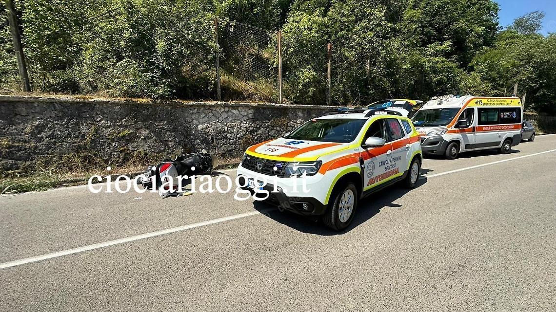 Grave incidente con lo scooter. Settantottenne trasportato in elicottero a Roma