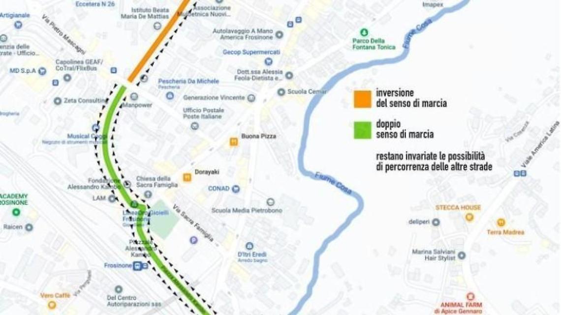 Viabilità allo Scalo. Cambiano tutti i sensi di marcia