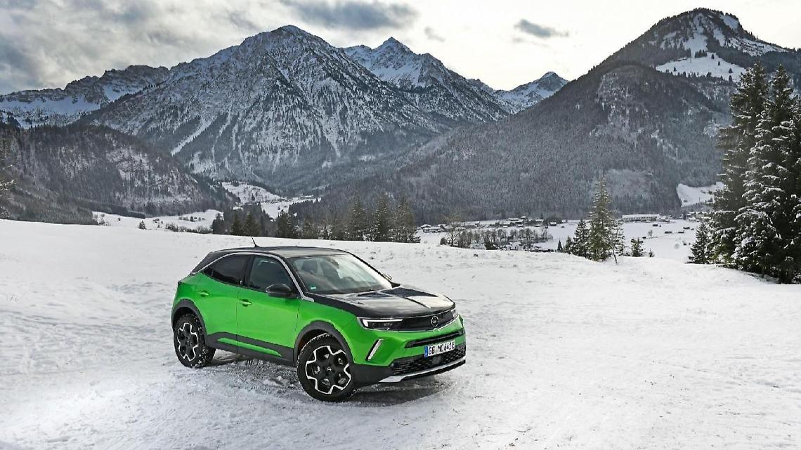 Opel Mokka Electric a prova d'inverno