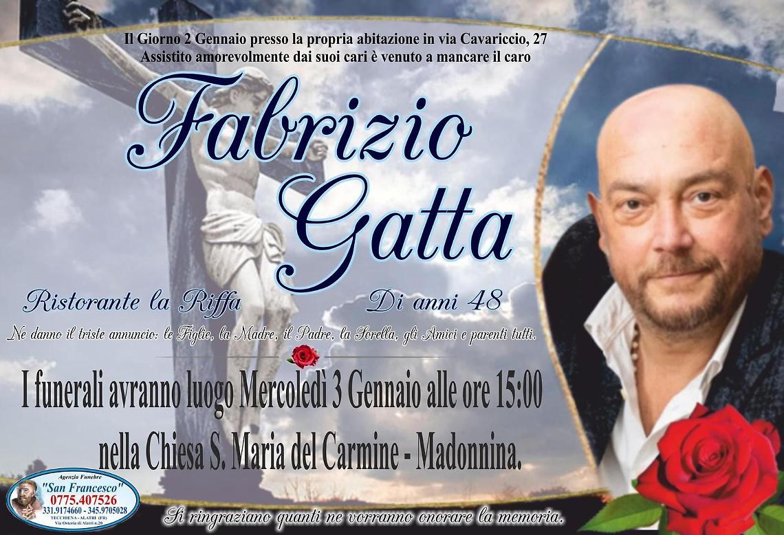 Dolore e commozione per la scomparsa di Fabrizio Gatta. Il titolare del ristorante "La riffa" &egrave; morto a 48 anni