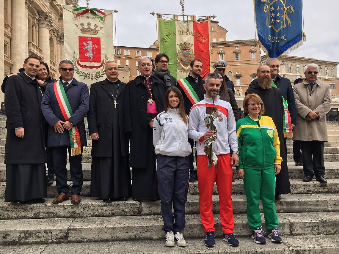 Cus Cassino da  Papa Francesco, poi presenta le Finals del Beach Handball di Gaeta