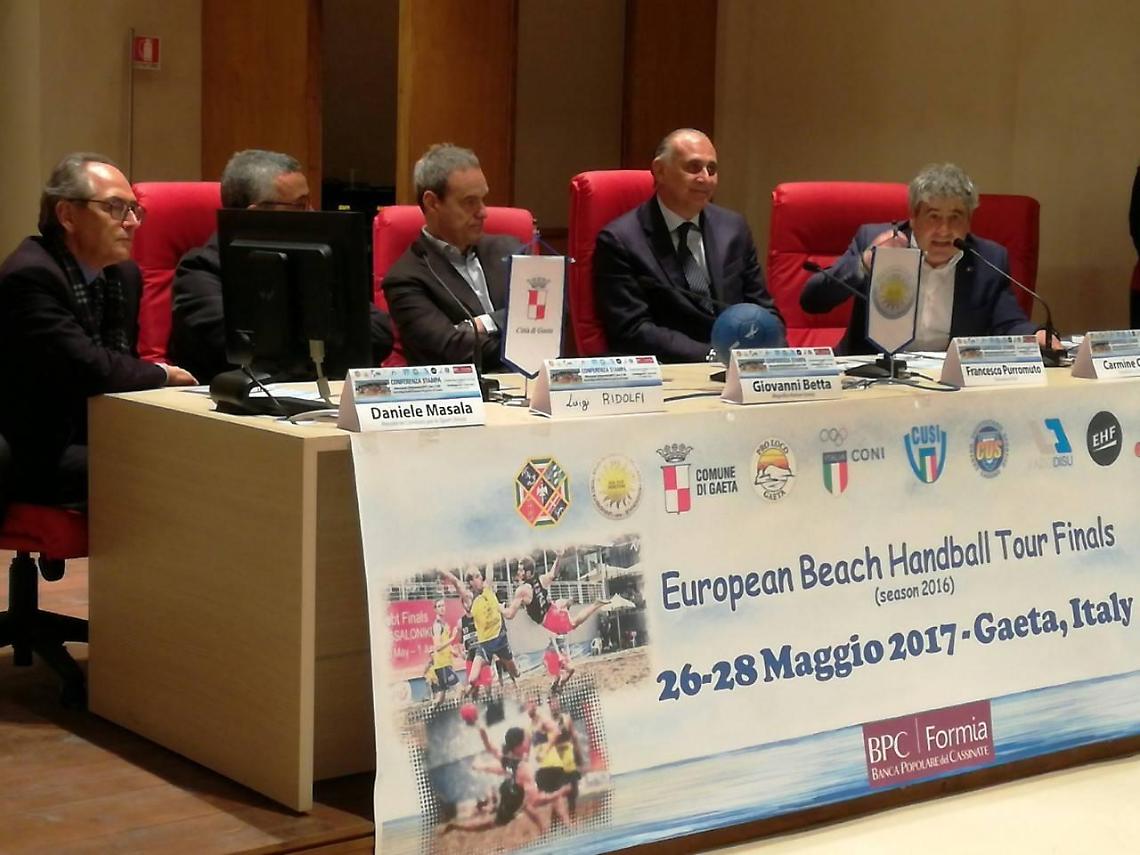 Il Cus Cassino presenta gli Ebt Finals di Beach Handball di Gaeta del prossimo 26/28 maggio