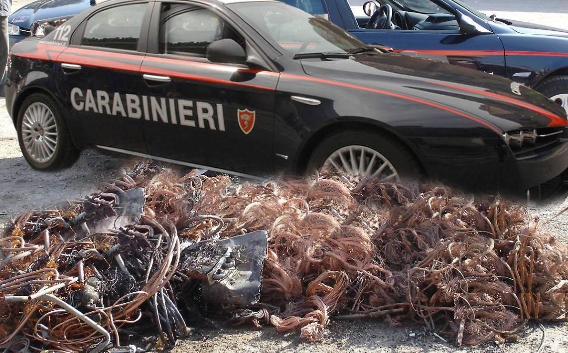 Ladri di rame nel sacco: due giovani arrestati dopo aver depredato una fabbrica