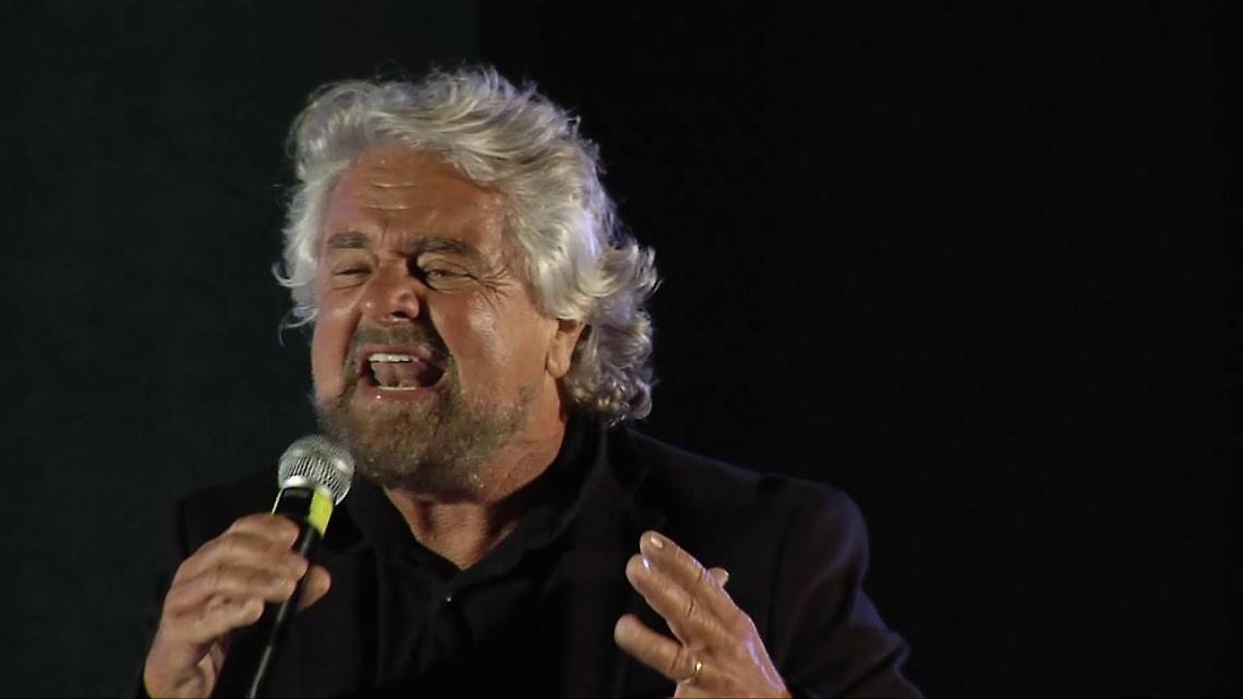 Show di Grillo a Frosinone: