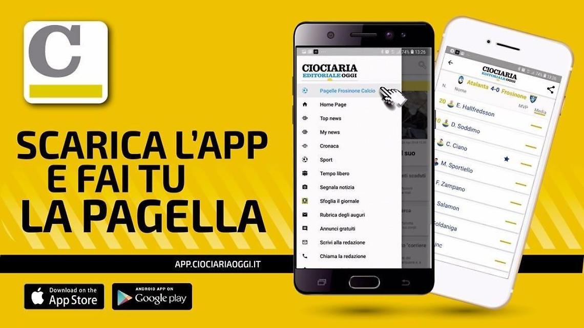 Arriva la "Pagella del Lettore": scarica l'app e divertiti con il Frosinone Calcio