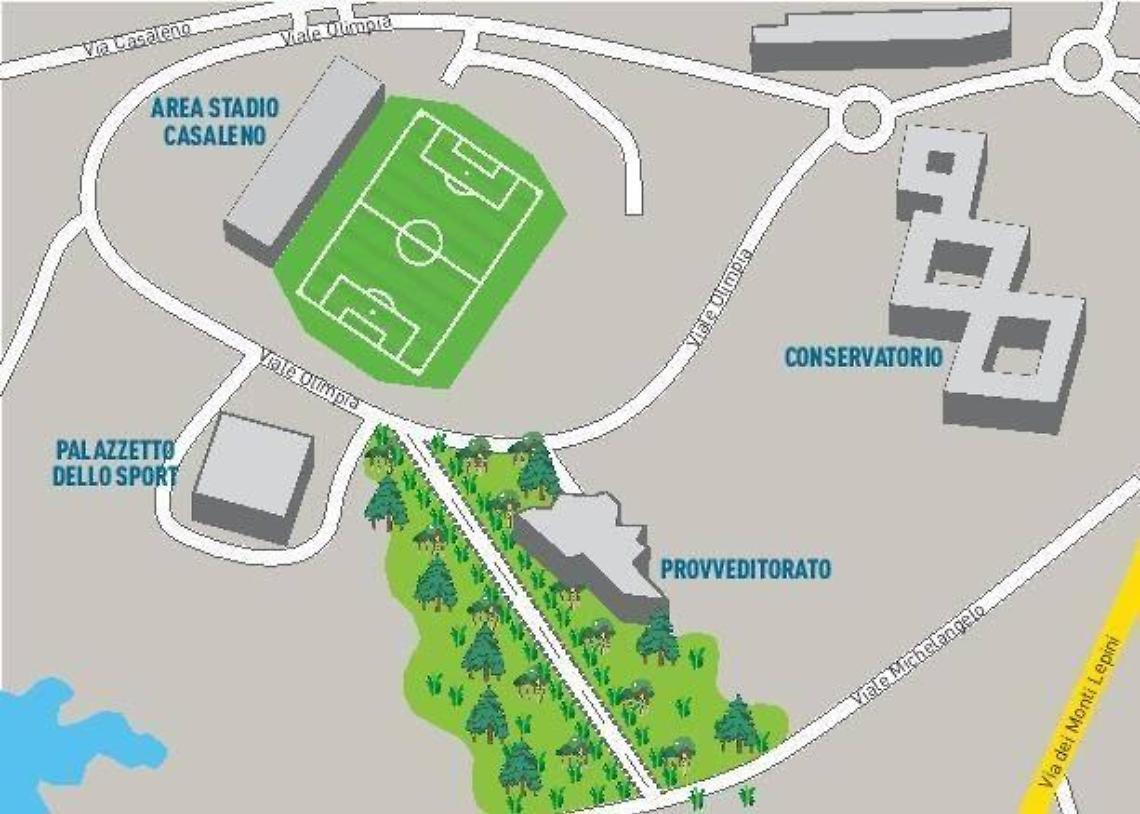 Frosinone, strada a servizio di stadio e palasport: oggi il vertice