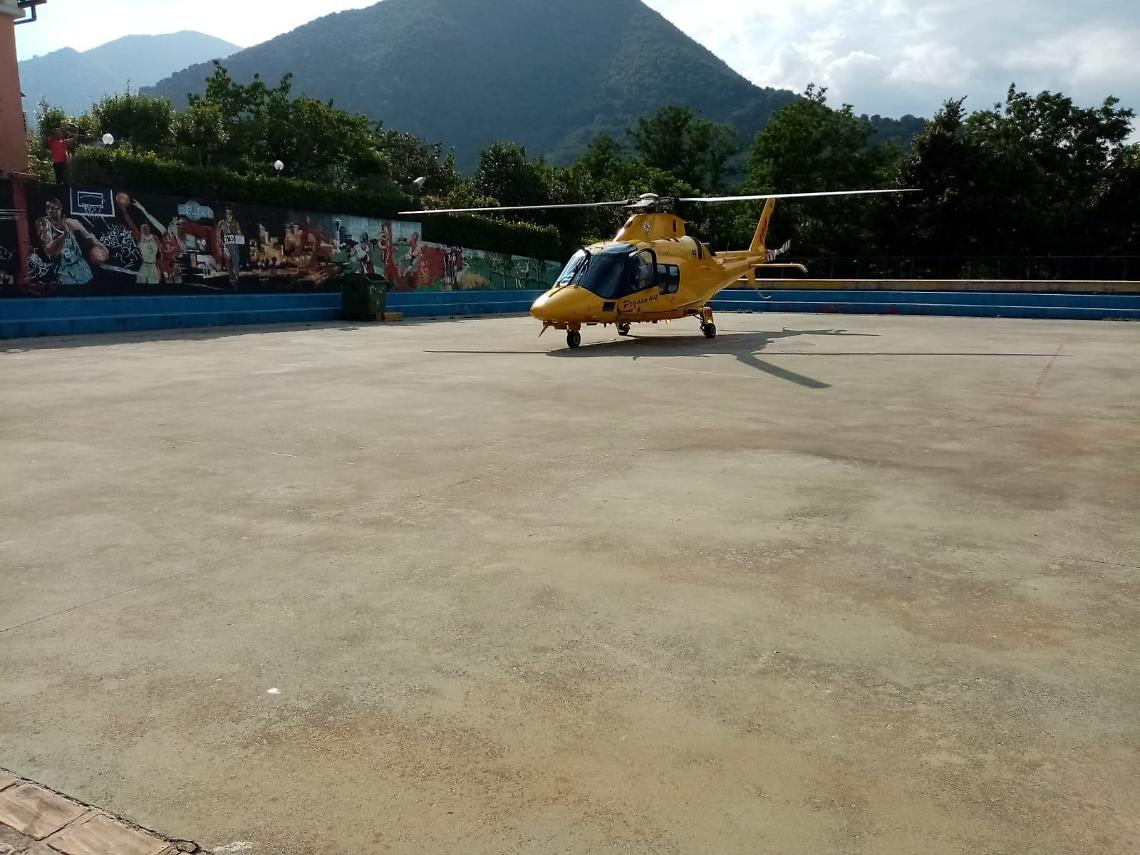 Infortunio sul lavoro: operaio cade da impalcatura, elitrasportato a Roma