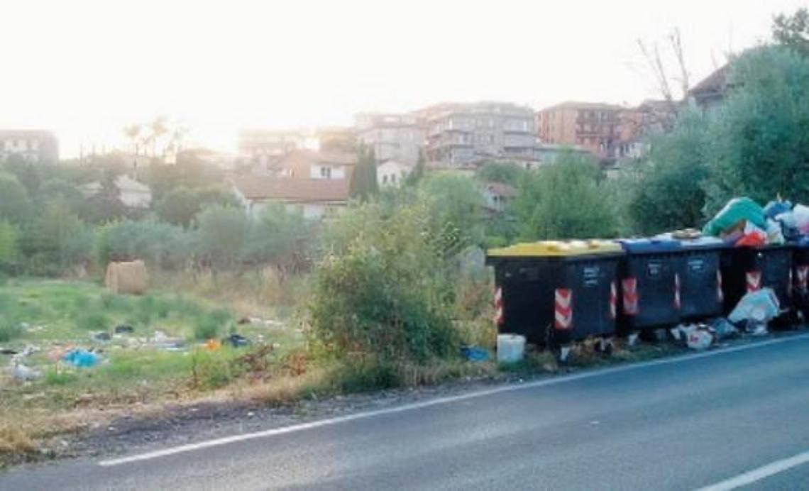 Discarica a cielo aperto dietro ai cassonetti: il degrado è servito