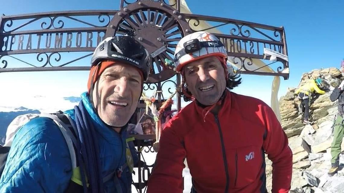 Il verolano Cerelli scala il monte Cervino: impresa dedicata a Nardi e Villa