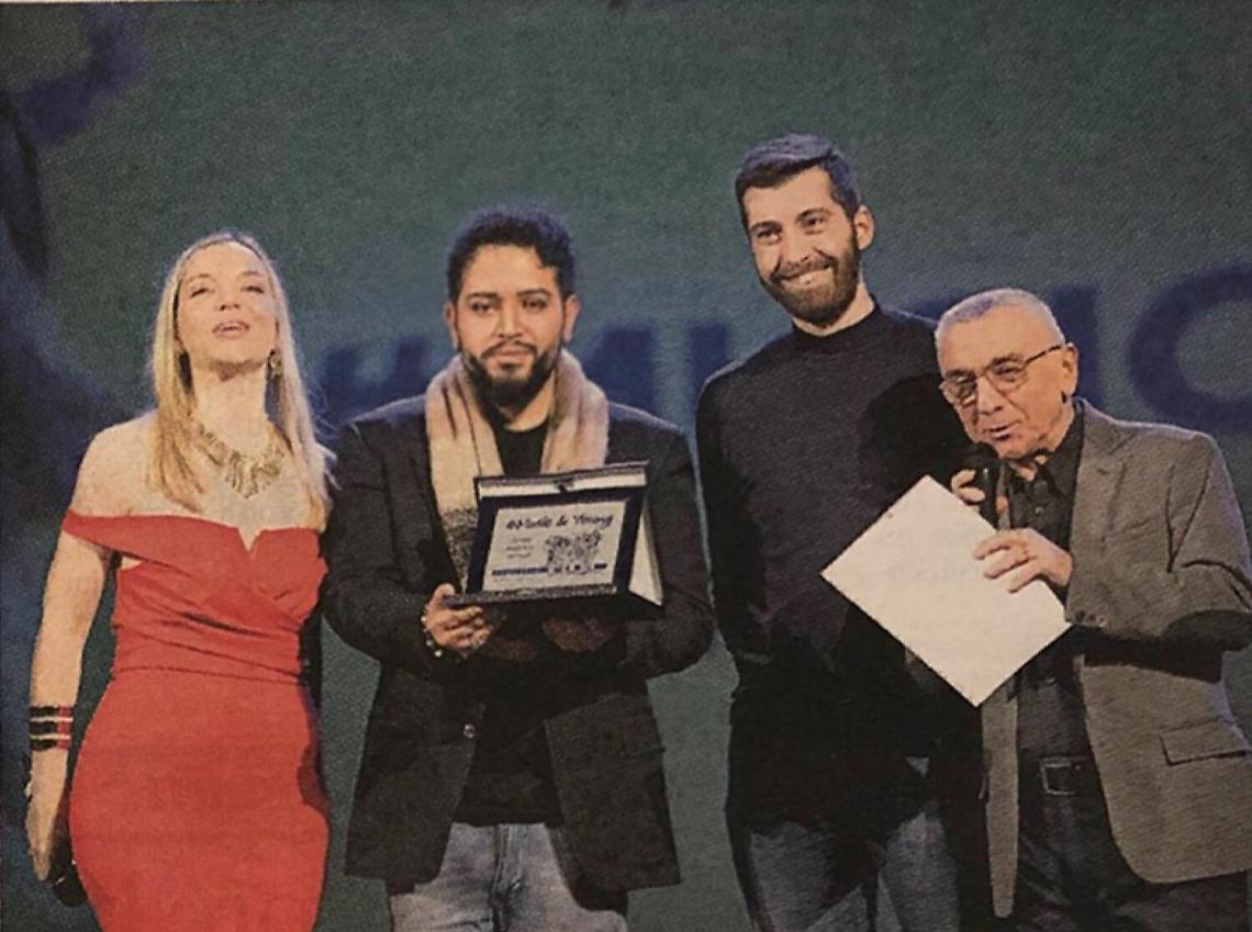 Il cantante sorano Marco Vicini La Rocca vince il premio di 'La Nuova Ferrara'
