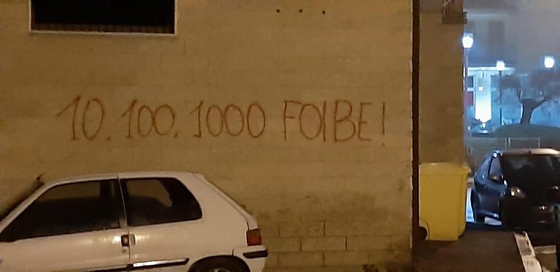 Cassino, scritta oltraggiosa contro i martiri delle Foibe: clima avvelenato