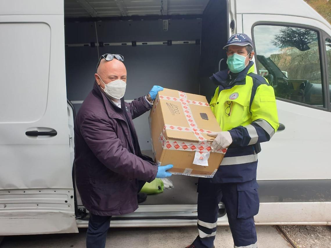 Coronavirus, Frosinone: consegnate le prime 10.000 mascherine dalla Klopman
