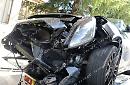 Incidente tra una Maserati e una Spider in superstrada