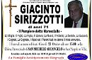 Addio a Giacinto Sirizzotti, stimato vigile del fuoco in pensione